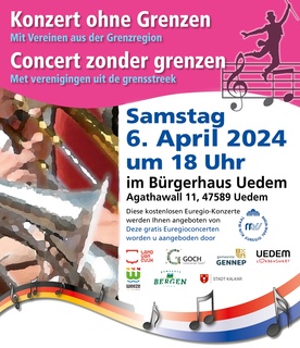 Konzert ihne Grenzen - Concert zonder Grenzen 2024 in Uedem