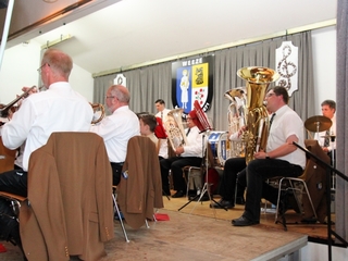 Der Musikverein Weeze bei einem Auftritt aus dem Jahr 2016