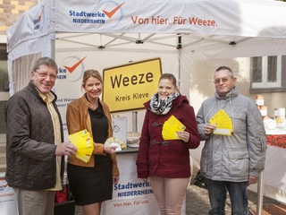 Mit den Stadtwerken Niederrhein hat der Weezer Werbering einen neuen Sponsor und Verlosungsteilnehmer bei der 'Weezer Glücklosaktion'