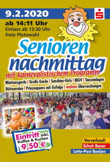 Seniorenkarneval im Weezer Bürgerhaus
