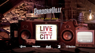 Am 17. und 18. Juli sendet PAROOKAVILLE zwei Tage live aus einer Mini-Version der verrückten Partystadt, eigens kreiert und errichtet aus den ikonischsten Stadtelementen. (Grafik: Keyvisual, © Parookaville GmbH)