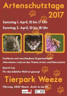 Plakat Artenschutztage 2017