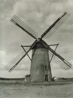 Die Turmwindmühle um 1950, Südansicht