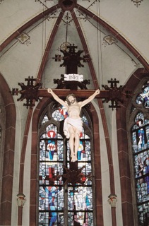 Historisch triomfkruis in de Heilig Kreuz-kerk