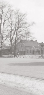 Park ‘Alter Friedhof’, blik vanuit het noordwesten, omstreeks 1960