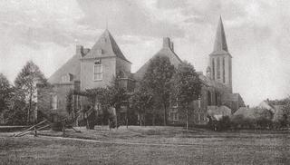Haus Hertefeld, blik op de entree, omstreeks 1910.