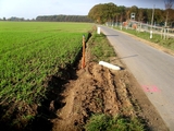 Bundesförderprogramm Breitband - Fotos von den Arbeiten in der Gemeinde Weeze im Oktober 2020