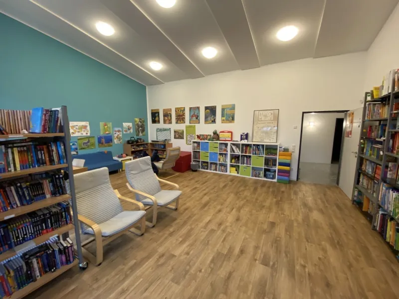 Räumlichkeiten Wellenbrecher Bibliothek und Leseclub