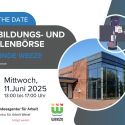 Plakat 1. Weezer Ausbildungs- und Stellenbörse Plakat 1. Weezer Ausbildungs- und Stellenbörse