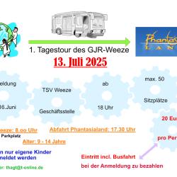1. Tagestour des GJR Weeze zum Phantasialand 1. Tagestour des GJR Weeze