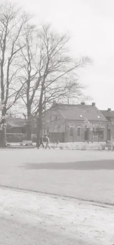 Park „Alter Friedhof“, Blick von Nordwesten, um 1960 Blick auf den Park "Alter Friedhof" um 1960