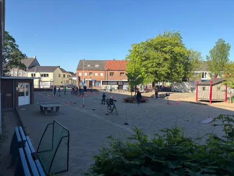 PCS 2025 Fahrradparcours auf dem Schulhof Fahrradparcours auf dem Schulhof