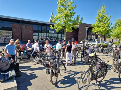 Radfahrer auf dem Cyriakusplatz